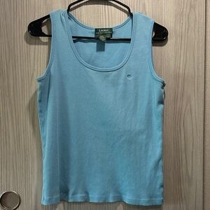 Lauren Ralph Lauren Aqua Blue Tank Top